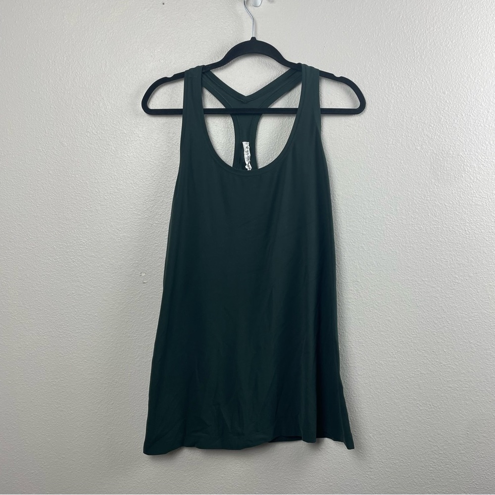 Lululemon Athletica Dark Green racerback tank top